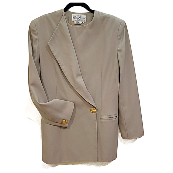 NEW Oleg Cassini Blazer Vintage 80's 90’s Blazer Y2K Size 12 - Picture 6 of 11